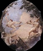 TIEPOLO, Giovanni Domenico The Swing of Pulcinella Sweden oil painting artist